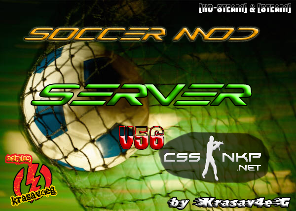 Готовый Soccer Mod Server v56 [NO-STEAM] & [STEAM] by Krasav4eG